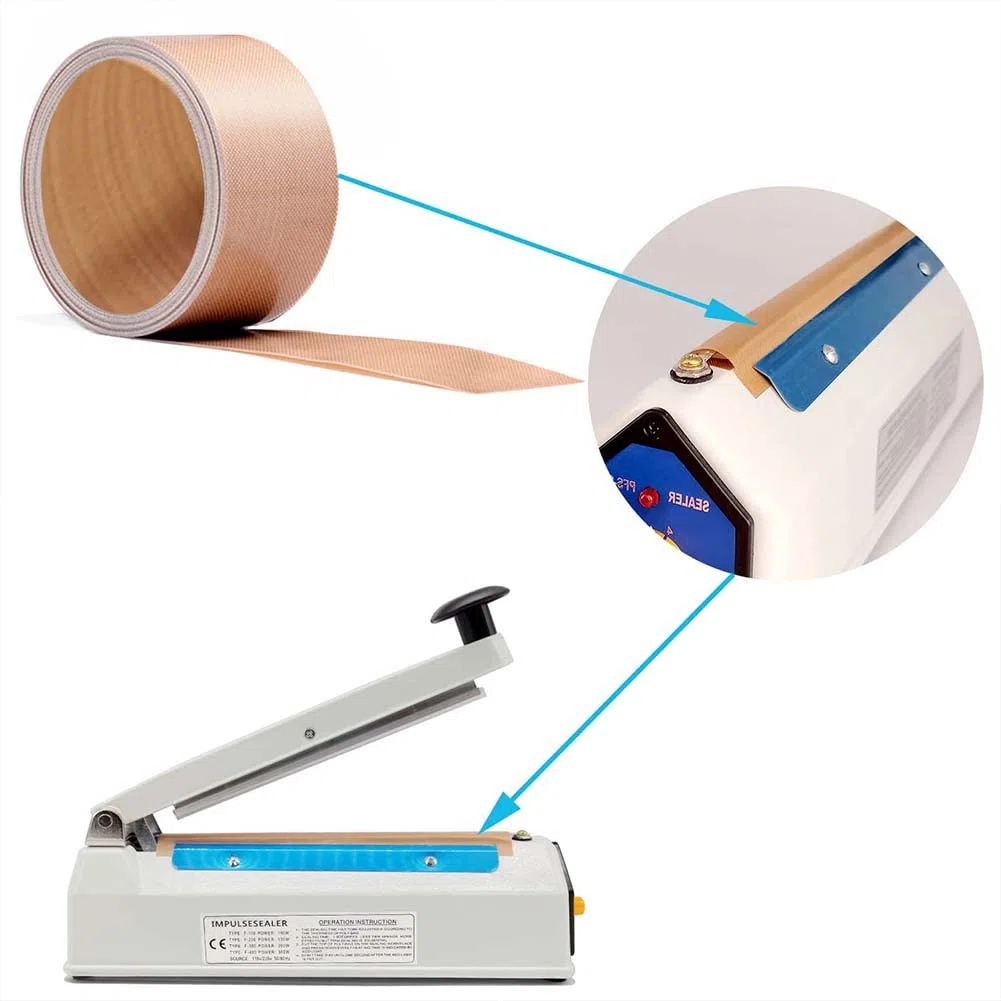 10 pezzi Ferro Shell Termosaldatrice Macchina 300mm Sigillatore Sacchetto Plastica Sostituzione Accessori (5mm di larghezza), Impulse Heat Bag Sealer Ricambio Parts